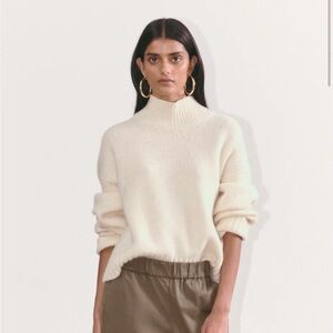 Everlane Cloud Oversized Turtleneck in Bone
